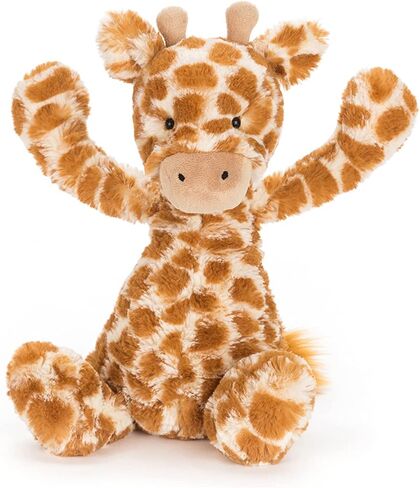 Jellycat Bashful Giraffe Stuffed Animal, Medium 12 inches - Safari Plush Toy - Classic Children's Gift in Kuwait
