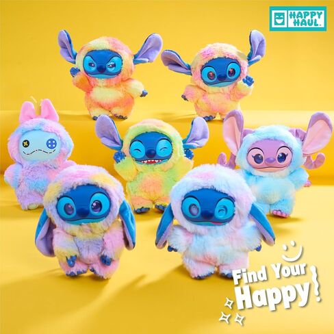HAPPY HAUL Disney Stitch Snow Cone Swirl Vinyl-Face Plush Blind Box Collectible Toy, Vinyl-Faced Plush Clip-On Surprise, 5-Inch Stuffed Toy, Short-Run Drop, Ages 8 and up in Saudi Arabia