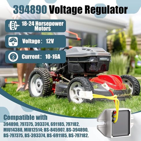 Kingdder 592846 Ignition Coil Pack Compatible with Briggs and Stratton, 12 Volt Voltage Regulator 394890, 596163 Rubber Vacuum Hose Tractor Lawn Mower Parts in Kuwait