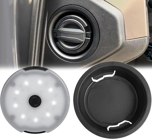 Driver Side Storage LED Lantern Compatible with 2024-2026 Toyota Tacoma 2025-2026 4Runner 2026 RAV4 Woodland Side Dash Mount LED Light Accessories Replace # PT944-35253 -Battery is not included in Saudi Arabia