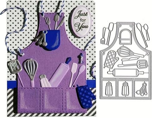 Lapoo Tool Metal Cutting Die for Scrapbooking - Durable, Cut Stencils for DIY Scrapbook Photo Album Decorative Paper Card, Card Making Supplies, Embossing (Agricultural Tools 4.7 x 4.6 in) in Saudi Arabia
