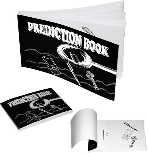 MilesMagic Magician's Prediction Book Gimmick | Mind Reading Flip Book Revelation | Real Choice Revealing Close Up Mentalism Street or Stage Magic Trick in Kuwait