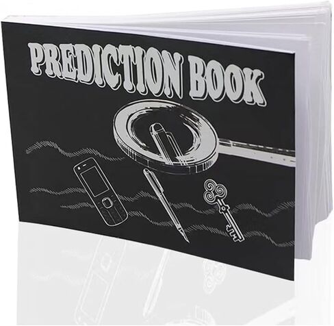 MilesMagic Magician's Prediction Book Gimmick | Mind Reading Flip Book Revelation | Real Choice Revealing Close Up Mentalism Street or Stage Magic Trick in Kuwait