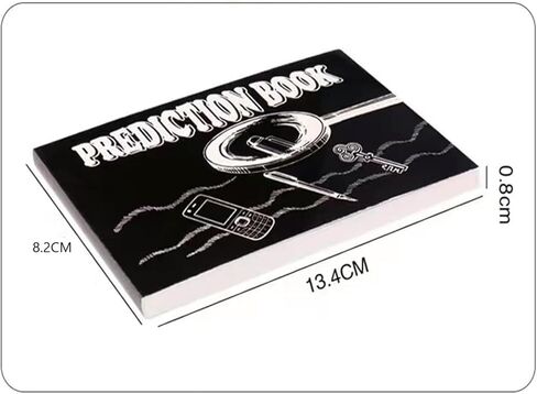 MilesMagic Magician's Prediction Book Gimmick | Mind Reading Flip Book Revelation | Real Choice Revealing Close Up Mentalism Street or Stage Magic Trick in Kuwait