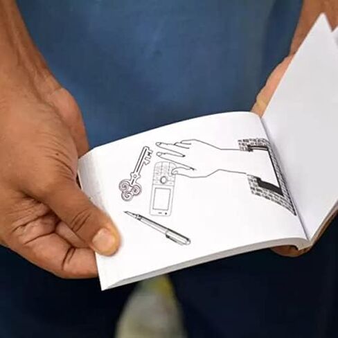 MilesMagic Magician's Prediction Book Gimmick | Mind Reading Flip Book Revelation | Real Choice Revealing Close Up Mentalism Street or Stage Magic Trick in Kuwait