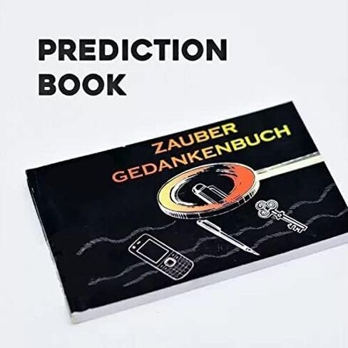 MilesMagic Magician's Prediction Book Gimmick | Mind Reading Flip Book Revelation | Real Choice Revealing Close Up Mentalism Street or Stage Magic Trick in Kuwait