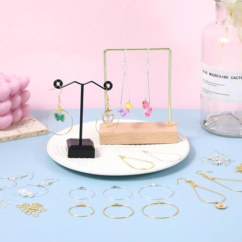 483Pcs Earring Making Kit, Earring Making Supplies with Beading Hoop Earrings Finding Component Accessories, Earrings Hooks, Jump Rings for Jewelry Make DIY Craft Christmas in Kuwait