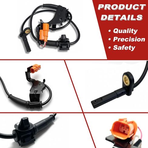 ABS Wheel Speed Sensor 1Pc: Front Left Compatible with Honda 2003-2011 Element L4 2.4L in Kuwait