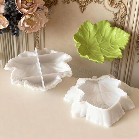 Maple Leaf Silicone Tray Mold 3D Leaf Resin Casting Mold for Jewelry Dish Candle Holder Soap Dish Gypsum Cement Tray DIY Home Decor Resin Craft in Saudi Arabia