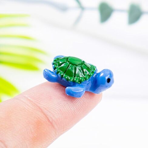 16-Cavity Mini Sea Turtle Resin Silicone Mold 3D Ocean Animal Epoxy Casting Molds Micro Dollhouse Sea Turtle Candle Making Mold for DIY Resin Fairy Garden Miniatures Landscape Crafts Decor in Saudi Arabia