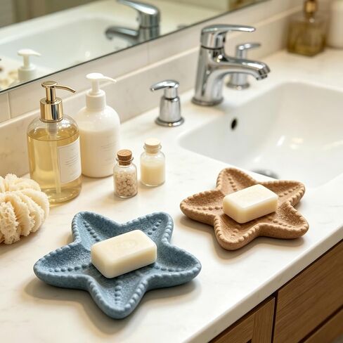 Starfish Tray Silicone Mold, Starfish Resin Casting Mold for DIY Jewelry Dish, Soap Dish, Coaster, Home Decor, Beach Themed Craft Making, Epoxy Resin Mold for Candle Holder, Trinket Dish in Saudi Arabia