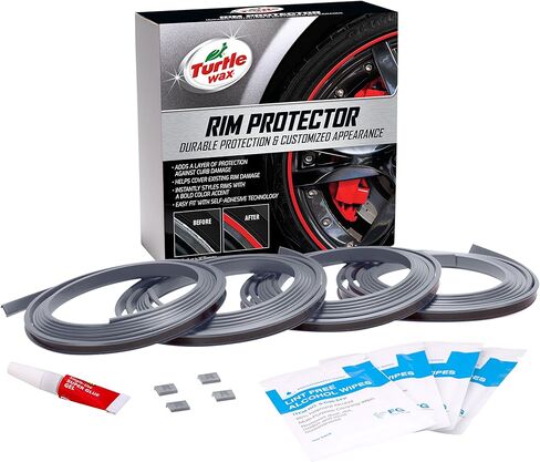 Turtle Wax 50700 Premium Rim Protector, Silver (Pack of 4) in Kuwait