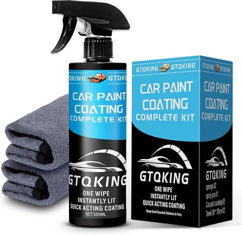 Premium Ceramic Coating for Cars- Quick Effect Coating Agent - Car Coating Spray, Suitable for cars, pickup trucks, RVs, motorcycles, etc. Fast Application for Long-Lasting Shine & Protection in Saudi Arabia