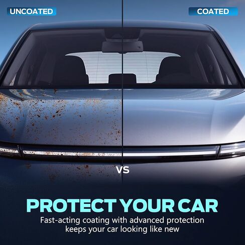 Premium Ceramic Coating for Cars- Quick Effect Coating Agent - Car Coating Spray, Suitable for cars, pickup trucks, RVs, motorcycles, etc. Fast Application for Long-Lasting Shine & Protection in Saudi Arabia