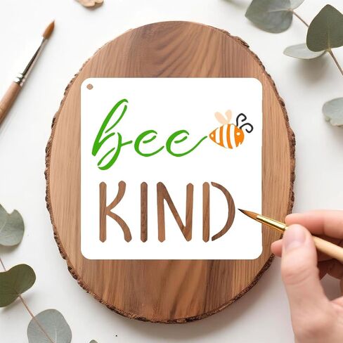 25 Inspirational Stencils for Painting, Kurilai Quote & Phrase Sayings Motivational Word Templates, Craft Reusable Stencils for Painting on Wood, Wall, Canvas, Fabrics, Paper & Home Signs (5.91 inch) in Saudi Arabia