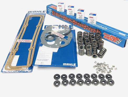Stage 2 Cam Kit .480" Lift 375hp compatible with Chevy 283 327 350 400 Camshaft Springs Timing in Kuwait