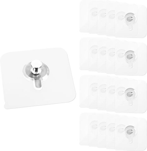20 Pcs Adhesive Picture Hooks, Wall Hangers Without Nails, Adhesive Wall Hooks, to use Inside Kitchen, Bathroom, Home and Office in Saudi Arabia