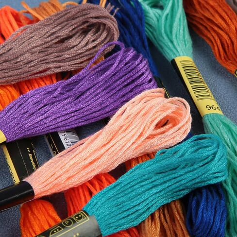 Friendship Bracelet String Embroidery Floss 50 Skeins Cross Stitch Thread Rainbow Color Friendship Bracelets Crafts Floss Bracelet Making Yarn in Kuwait