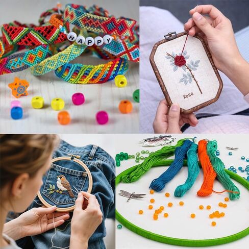 Friendship Bracelet String Embroidery Floss 50 Skeins Cross Stitch Thread Rainbow Color Friendship Bracelets Crafts Floss Bracelet Making Yarn in Kuwait
