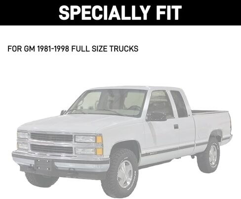 JERBOR Upgraded Silicone Bed Rail Stake Pocket Cover Fit for GM 1981-1998 Rear Pickup Trucks Plugs Hole Caps (for GM 1981-1998) in Kuwait