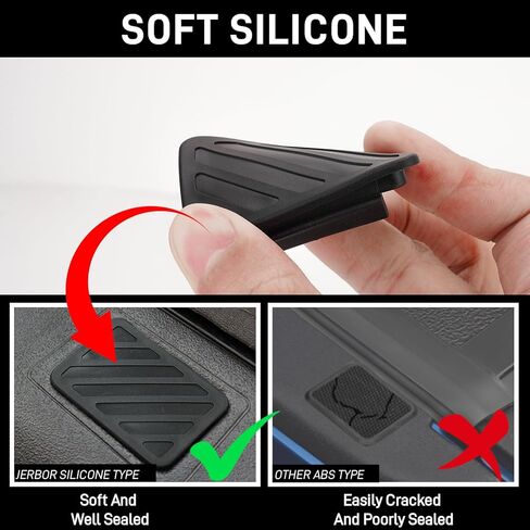 JERBOR Upgraded Silicone Bed Rail Stake Pocket Cover Fit for GM 1981-1998 Rear Pickup Trucks Plugs Hole Caps (for GM 1981-1998) in Kuwait