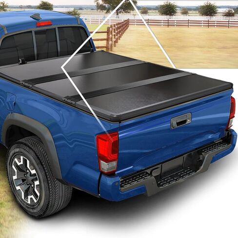 Soft Roll Up Tonneau Cover Compatible with 2000-2006 Toyota Tundra 6.5Ft Fleetside/Styleside Bed, Soft Vinyl Truck Bed Cover, Matte Black in Kuwait