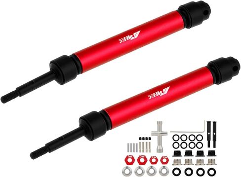 2PCS Steel Rear Driveshaft Axle Hex Nut Kit for 1/10 Slash Rustler Stampede Hoss VXL 2WD 4WD Drive Shaft Upgrades Part Red in Kuwait