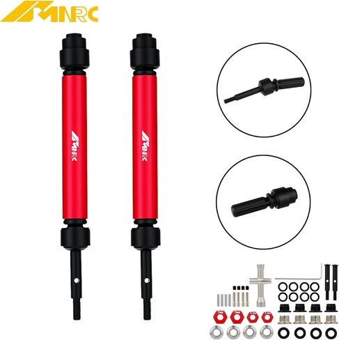 2PCS Steel Rear Driveshaft Axle Hex Nut Kit for 1/10 Slash Rustler Stampede Hoss VXL 2WD 4WD Drive Shaft Upgrades Part Red in Kuwait