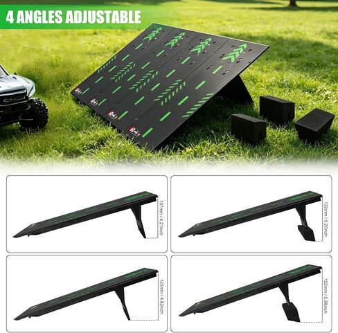 RC Car Jump Ramp Takeoff Board RC Ramp with Foam Base for Jumping Stunt Playset for 1/14 1/16 1/18 1/24 Remote Control Model Car, 4 Boards (Black) in Saudi Arabia