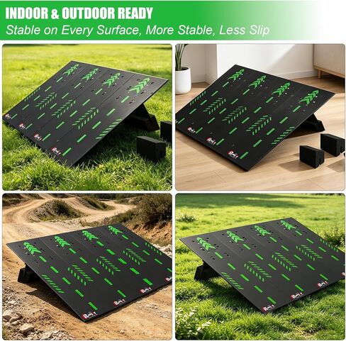 RC Car Jump Ramp Takeoff Board RC Ramp with Foam Base for Jumping Stunt Playset for 1/14 1/16 1/18 1/24 Remote Control Model Car, 4 Boards (Black) in Saudi Arabia