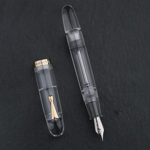 قلم حبر Majohhn C4 Eyedropper ذو رأس رفيع للغاية، أقلام كتابة كبيرة الحجم من الأكريليك الشفاف للأعمال المكتبية مع صندوق in Kuwait