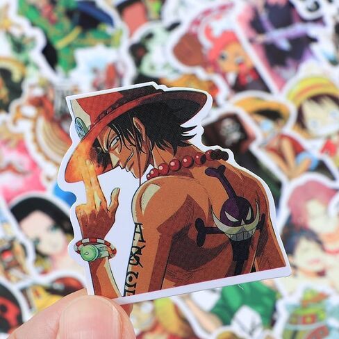 120 Pcs for One Peice Stickers Cartoon PVC Sticker, Gifts for Laptop Water Bottle Skateboard Party Supplies Decorations Teens Kids in Saudi Arabia