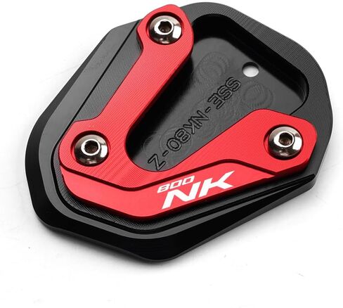 Compatible with 800NK NK800 800 NK 2023 2024 2025 Aluminum Motorcycle Side Stand Extension Pad Kickstand Enlarger Plate Accessories (Black) in Saudi Arabia