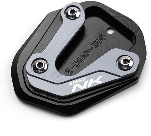Compatible with 800NK NK800 800 NK 2023 2024 2025 Aluminum Motorcycle Side Stand Extension Pad Kickstand Enlarger Plate Accessories (Black) in Saudi Arabia