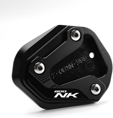 Compatible with 800NK NK800 800 NK 2023 2024 2025 Aluminum Motorcycle Side Stand Extension Pad Kickstand Enlarger Plate Accessories (Black) in Saudi Arabia