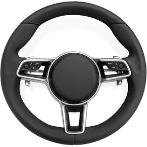 Leather Steering Wheel Compatible With Porsche Cayenne Boxster Panamera Cayman 911 991 992 958 981 970 997 718 Steering Wheel(B) in Saudi Arabia