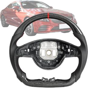 Carbon Fiber Steering Wheel for Mercedes Benz C-Class W205 C205 2015-2018 for E-Class W213 V213 S213 2016-2018 for S-Class W222 V222 2014-2017 in Kuwait