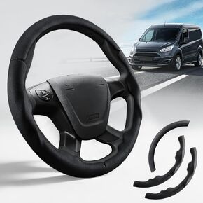 Steering Wheel Cover for Ford Transit-150/250/ 350 2015-2019, Transit Connect 2014-2023 3-Piece Steering Wheel Accessories (Black Hole) in Saudi Arabia