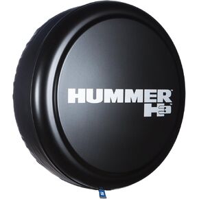 غطاء إطار صلب من Boomerang مقاس 32 بوصة - (وجه من البلاستيك الصلب وشريط من الفينيل من القماش) - شعار Hummer H3 in Kuwait