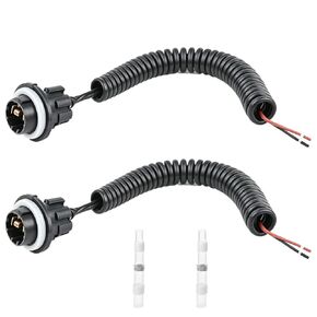 2PCS License Plate Light Socket Rear Lamp Wire Harness Pigtail, Replacement for Chevy Silverado 1999-2013, Replacement for Cadillac Escalade Yukon XL, Waterproof Tag Light Socket Assembly in Saudi Arabia