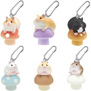 Kitan Club Hamster on Mushroom Collectible Charm Blind Box – Authentic Japanese Capsule Figure (1 of 6 Designs, for Ages 15+, Not a Toy) in Saudi Arabia
