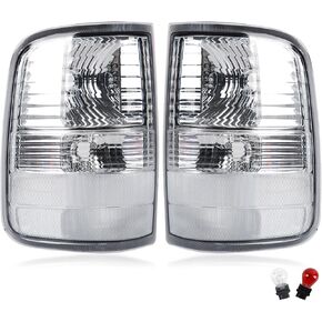 Tail Lights Compatible with 2004-2008 Ford F150 Halogen Type White Clear Brake Rear Lamp Taillights in Saudi Arabia