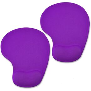 Mouse Pad with Wrist Support, 2-Pack Ergonomic Mousepad with Wrist Rest, Gaming Mouse Pad with Non-Slip PU Base, Relieve Pain Relief, for Home Office Computer Laptop, Black in Saudi Arabia