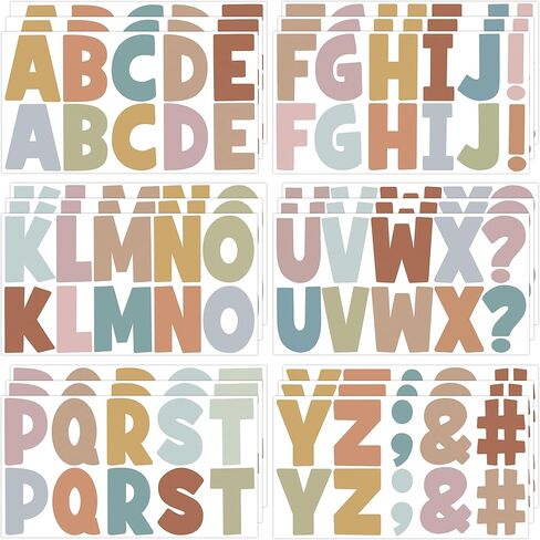 186Pcs Letter Stickers Large Bulletin Board Letters 2.5Inch Self Adhesive Waterproof Vinyl Alphabet Stickers Bobo ABC Sticker Letters for Classroom Poster Board Mailbox Crafts Home Party Wall Window in Saudi Arabia
