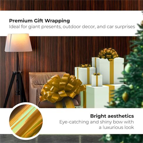 Giant Gold Magnetic Big Car Bow - 30 Inch Jumbo Gift Bow in Kuwait