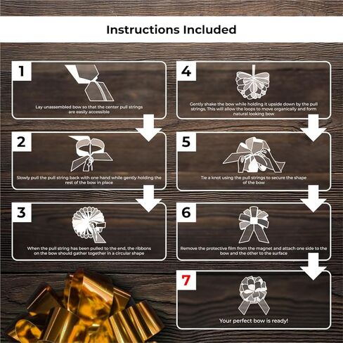 Giant Gold Magnetic Big Car Bow - 30 Inch Jumbo Gift Bow in Kuwait