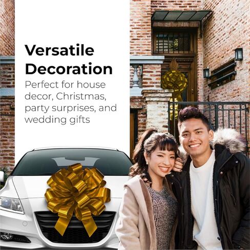 Giant Gold Magnetic Big Car Bow - 30 Inch Jumbo Gift Bow in Kuwait