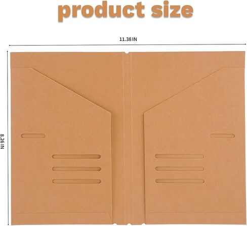 A5 Travelers Notebook Accessories Kit - 2 Clear Zipper Case + 2 Kraft Card Holder, Refillable Journal Inserts, A5 Planner Inserts & Organizer Pouch for Journal Supplies, Cards, Stencils in Saudi Arabia