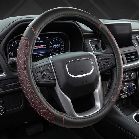 غطاء عجلة قيادة السيارة من West Llama مخصص لسيارة GMC Sierra، Acadia، Canyon، Terrain، Yukon، Savana، Envoy 15-15.5 بوصة (حجم قياسي أسود) in Kuwait