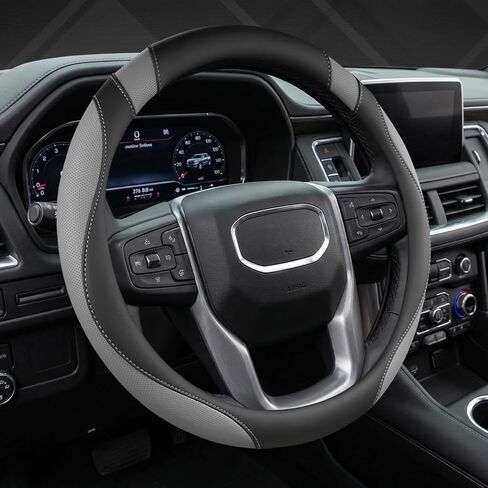 غطاء عجلة قيادة السيارة من West Llama مخصص لسيارة GMC Sierra، Acadia، Canyon، Terrain، Yukon، Savana، Envoy 15-15.5 بوصة (حجم قياسي أسود) in Kuwait